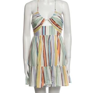 ALEMAIS striped mini dress in size 6/s